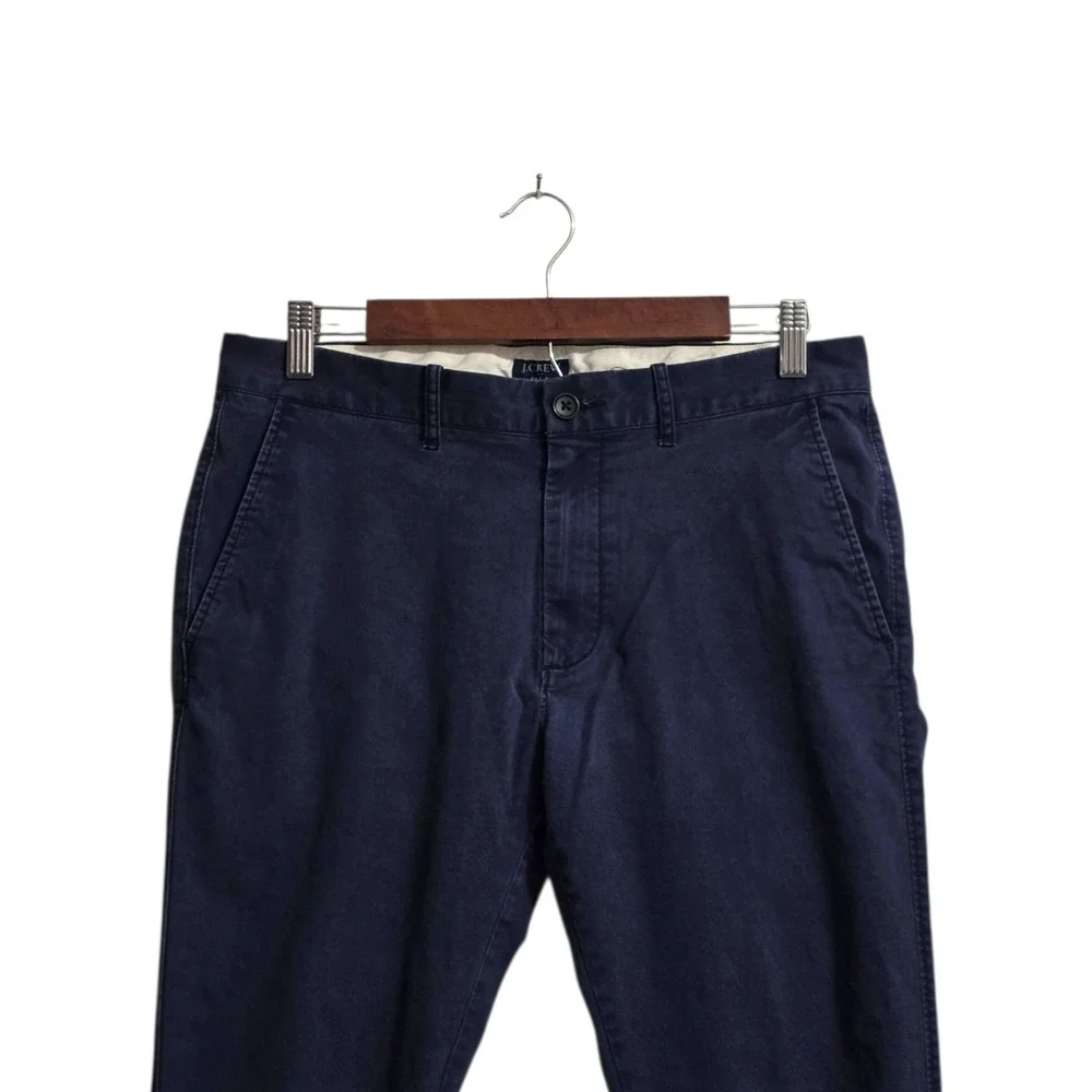 J. Crew Factory Flex Skinny Fit Washed Chino Pants In Navy Sz 32x30 - Picture 2 of 12